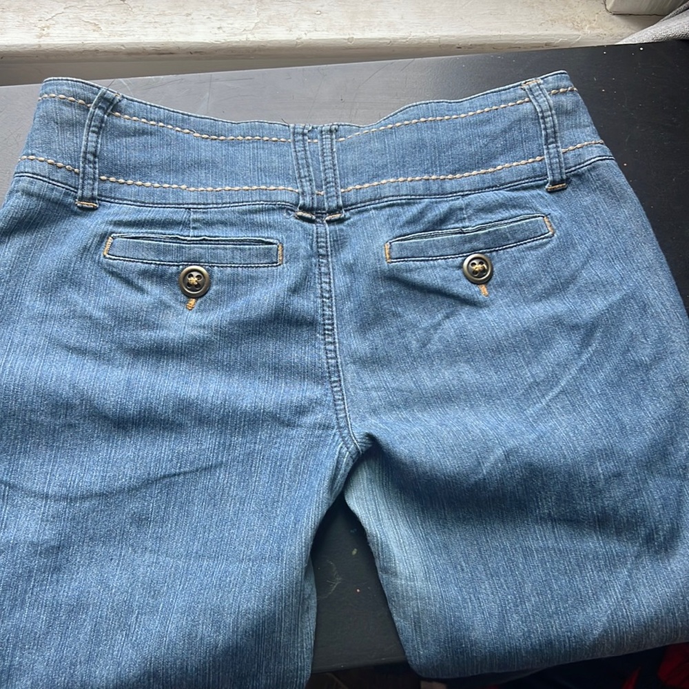 Red camel jeans